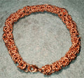 Handmade Pure Copper Anklet: Byzantine Chainmail Ankle Bracelet