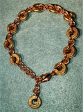 Recycled Bullet Bracelet with Therapeutic Copper Chain- .40 Cal (Mixed Headstamps)