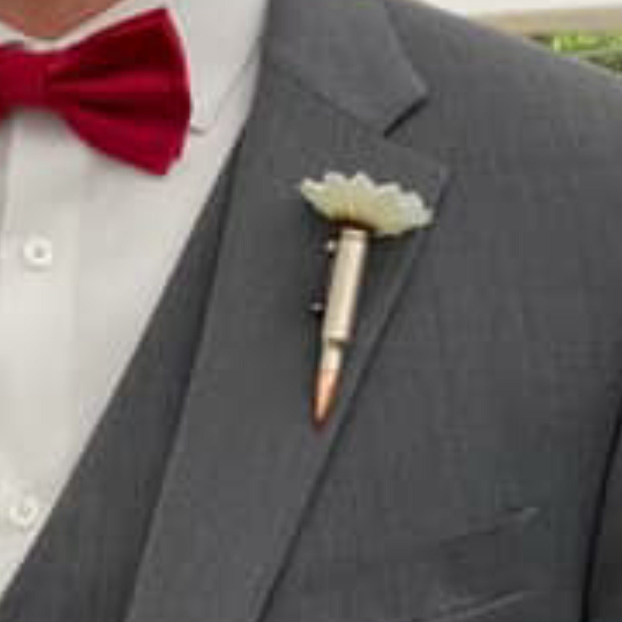 308 Winchester Bullet Pin On Boutonnière Lapel Flower Vase
