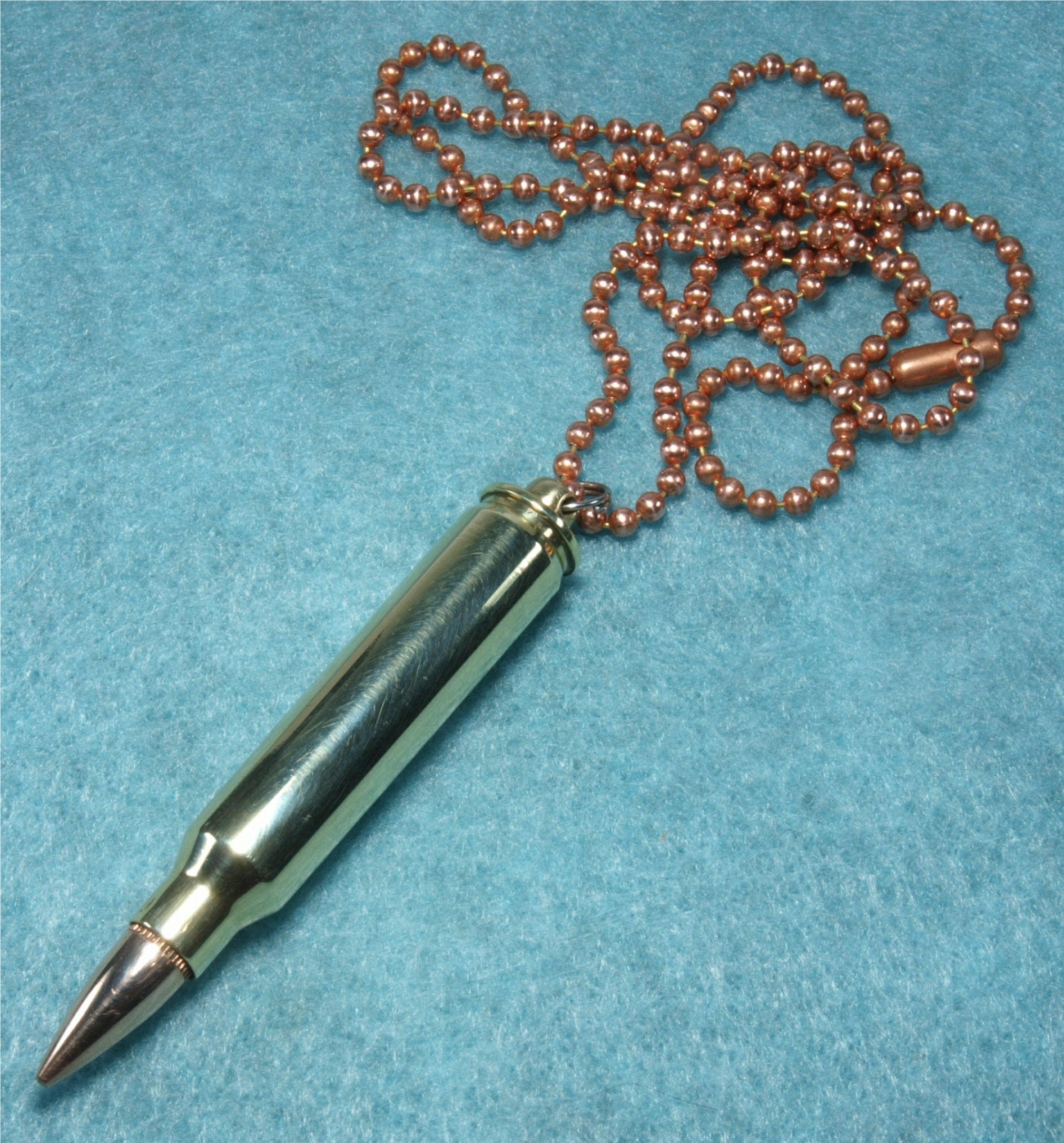 5.56mm Bullet Keepsake Funeral Ashes Urn Necklace or Keychain