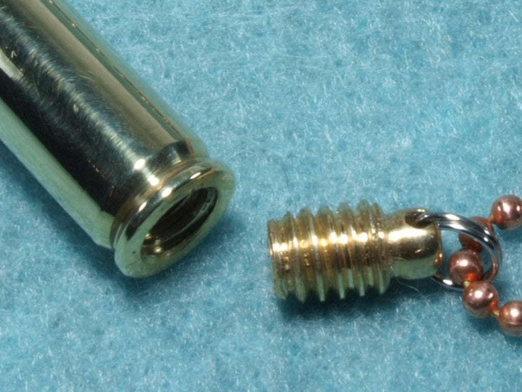 5.56mm Bullet Keepsake Funeral Ashes Urn Necklace or Keychain