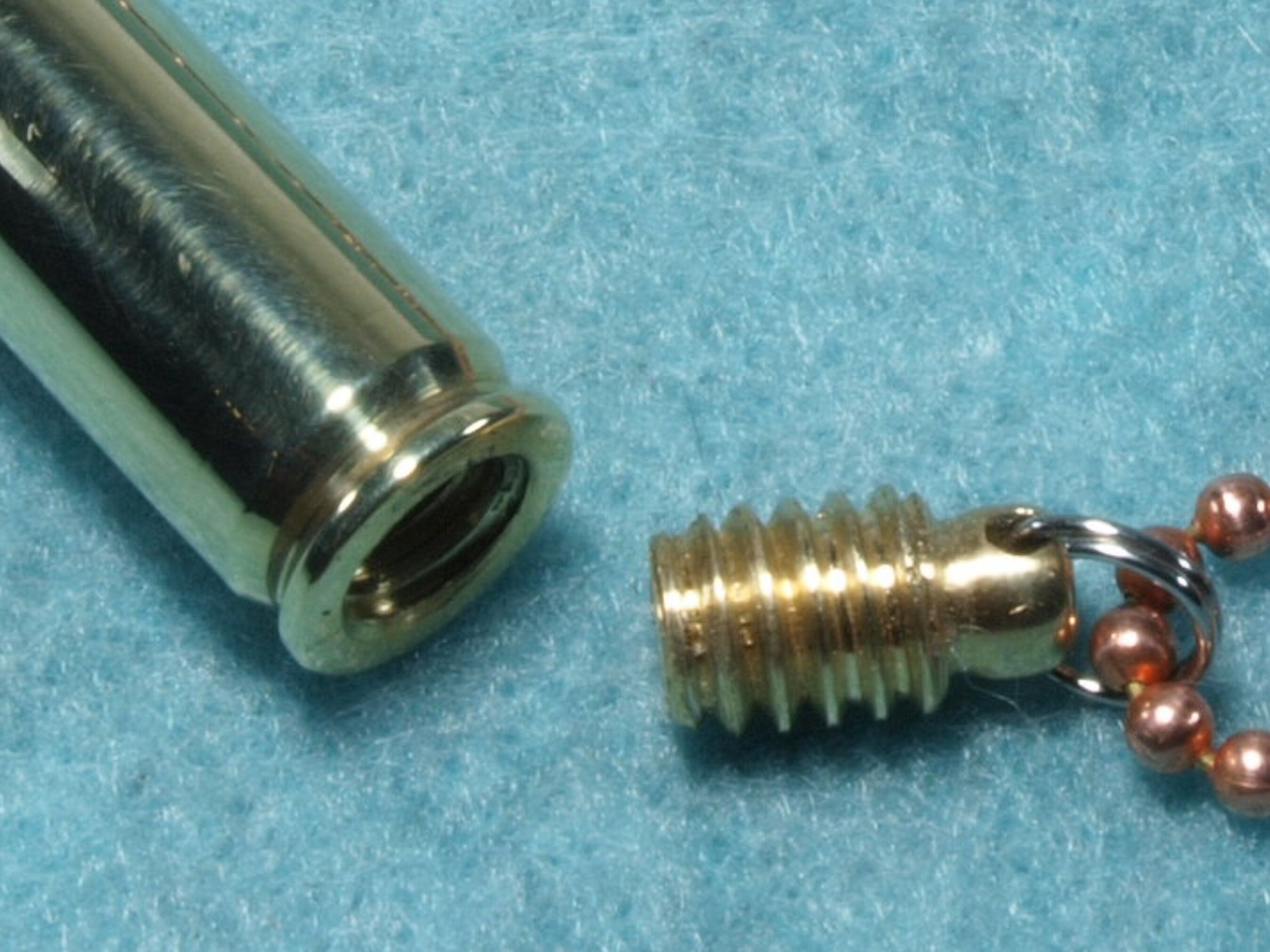 5.56mm Bullet Keepsake Funeral Ashes Urn Necklace or Keychain