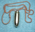 Personalized- 45 Automatic Colt Pistol Bullet Secret Compartment Keepsake Urn Necklace