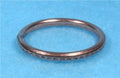Recycle Copper 12 Gauge Wire Bead Textured Ring