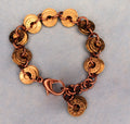 Recycled  .44 Special Bullet Bracelet with Therapeutic Copper Chain- (Mixed Headstamps)