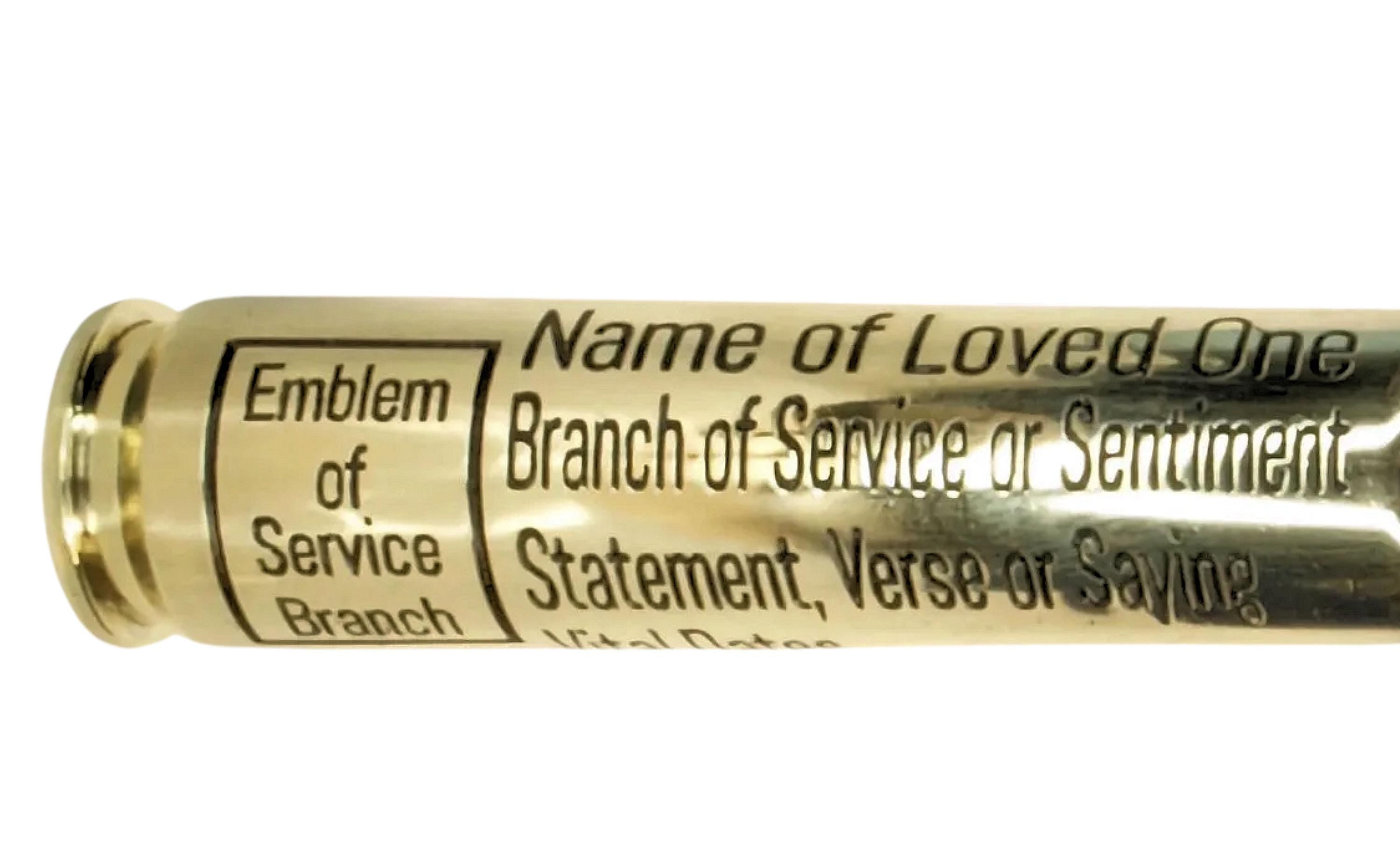 50BMG Funeral Ashes Urn – Personalized Bullet Casing Keepsake
