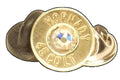 Handmade 45 Long Colt Tie Pin – Polished Brass with Swarovski Crystal