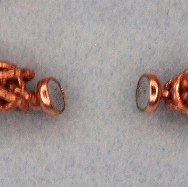 Handmade Pure Copper Byzantine Bracelet: Therapeutic Magnet Clasp