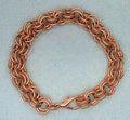 2in2 Men's Therapeutic Bracelet- 14g 6mm Serrated Textured Recycled Copper Rings