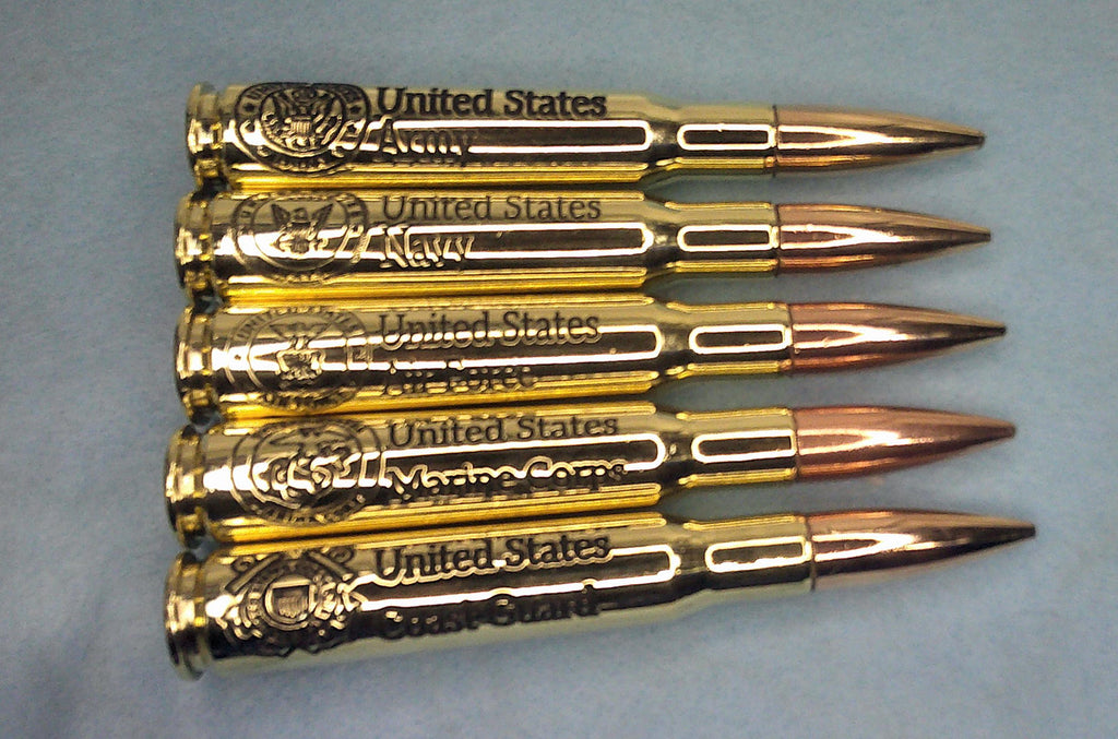 50 Caliber Browning Machine Gun Military Service Engraved Bottle Opener Recycled from Military Surplus