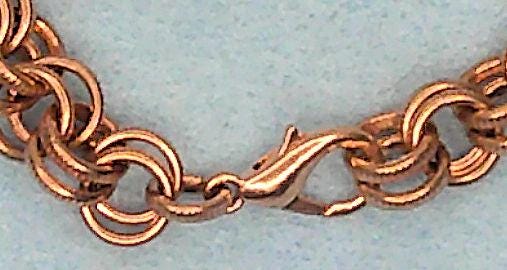 2in2 Men's Therapeutic Bracelet- 14g 6mm Serrated Textured Recycled Copper Rings