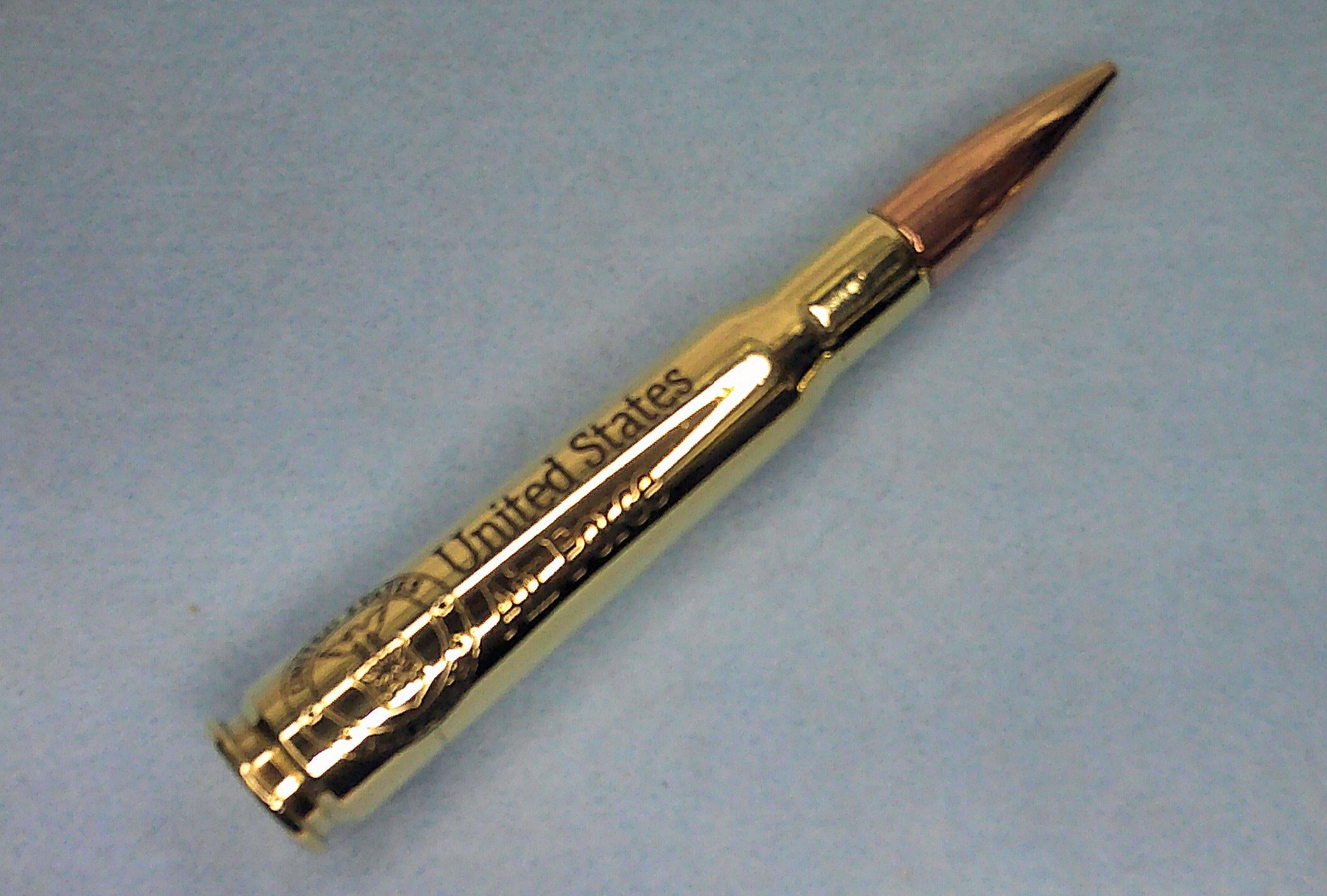 50 Caliber Browning Machine Gun Military Service Engraved Bottle Opener Recycled from Military Surplus